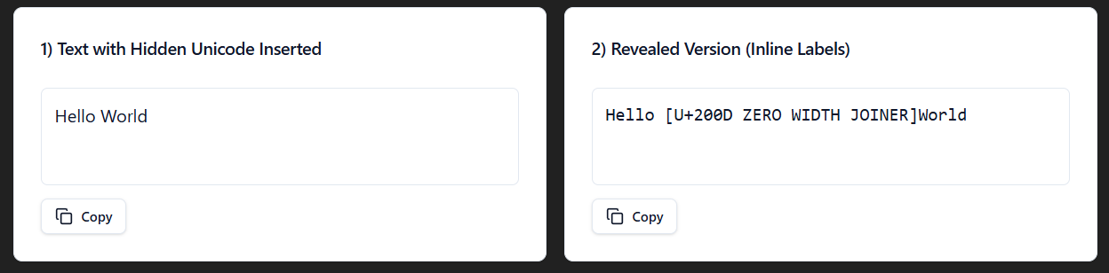 Invisible Unicode is what flags your content as AI-generated