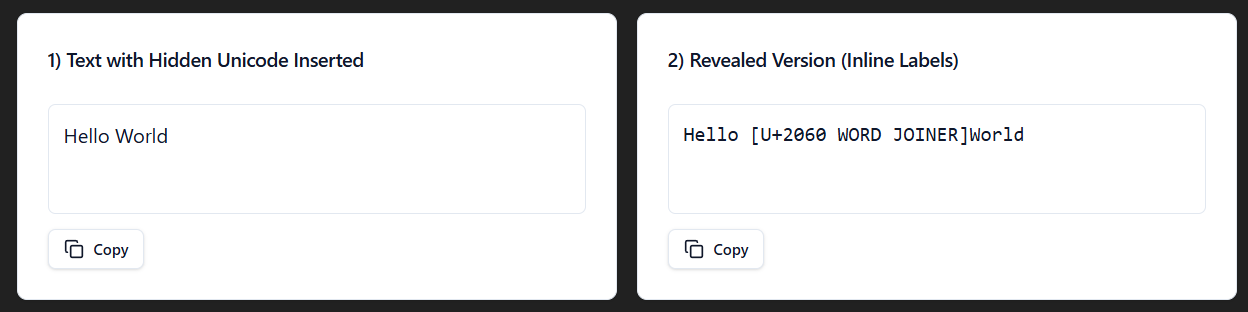 Invisible Unicode is what flags your content as AI-generated