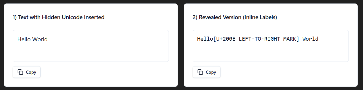 Invisible Unicode is what flags your content as AI-generated