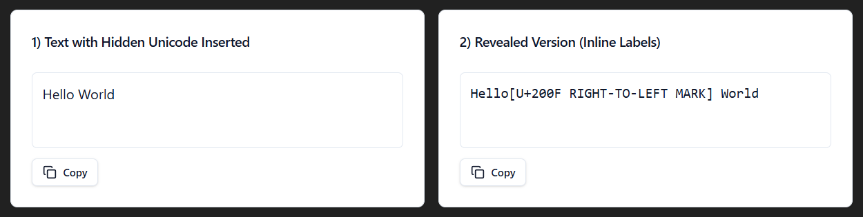 Invisible Unicode is what flags your content as AI-generated