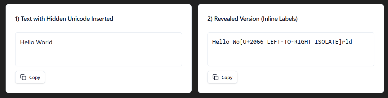 Invisible Unicode is what flags your content as AI-generated