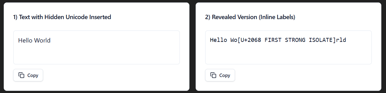 Invisible Unicode is what flags your content as AI-generated