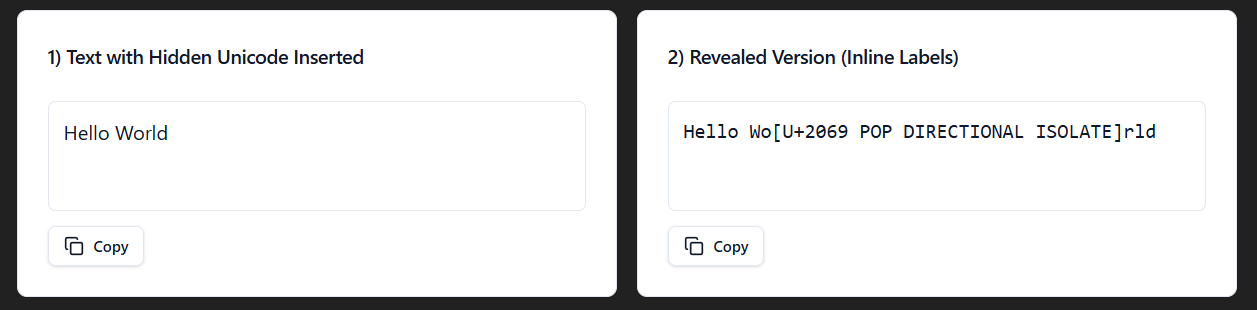 Invisible Unicode is what flags your content as AI-generated