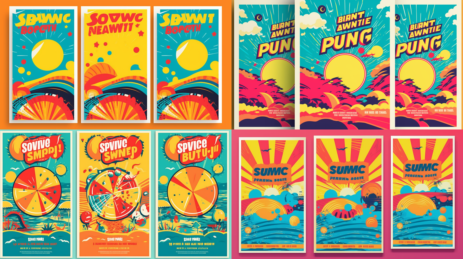 Summer Flyer Midjourney Prompt