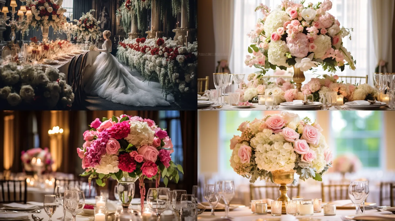 Table Florals Ad Midjourney Prompt