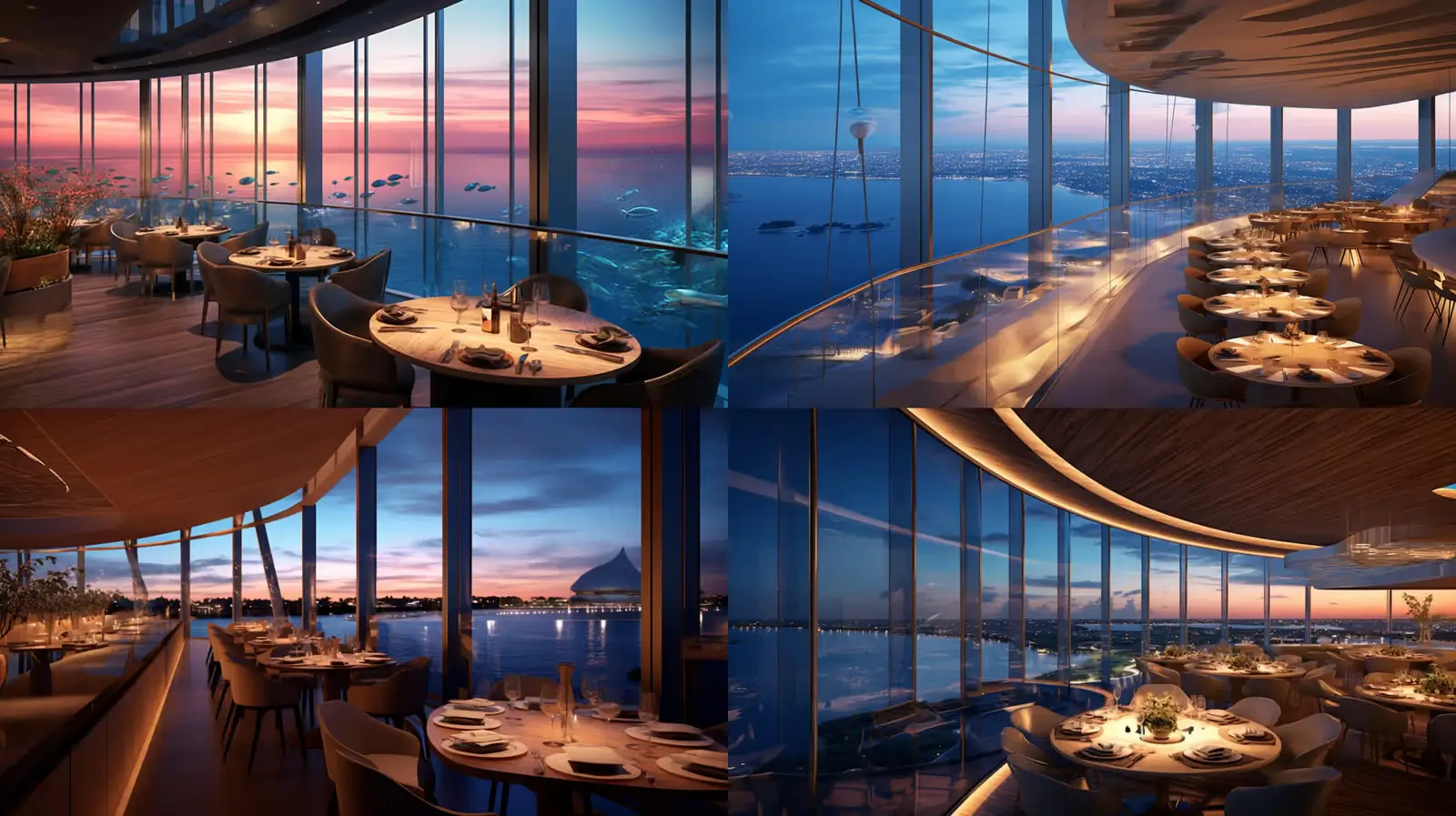 Seaside Restaurant Concept Midjourney prompt